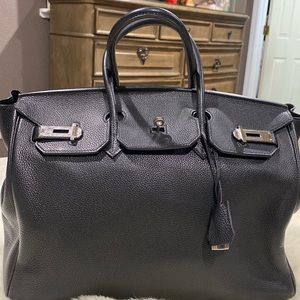 Authentic Hermès birmingham 30 Togo leather black